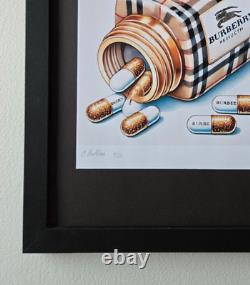 Chiara Bellini + BRBERRY Comfort Pills Original Hand Signed Print? COA