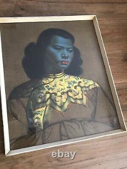 Chinese Girl By Vladimir Tretchikoff In Original Vintage Frame Early Print