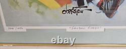 Chuck Oberstein Hand Signed Limited Edition Rainbow Riders Clowns Litho 204/442