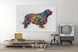 Clumber Spaniel Dog Watercolor Print Pet Gift Pet Dog Love Puppy Friend Dog-1438