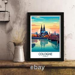 Cologne Travel Print Cologne Wall Decor Germany Cologne Art Cologne Wall Art Ger