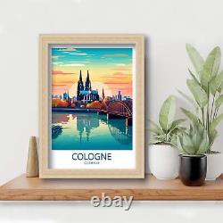 Cologne Travel Print Cologne Wall Decor Germany Cologne Art Cologne Wall Art Ger