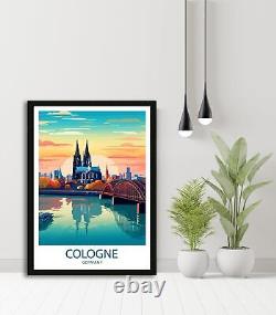 Cologne Travel Print Cologne Wall Decor Germany Cologne Art Cologne Wall Art Ger