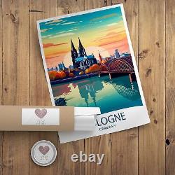 Cologne Travel Print Cologne Wall Decor Germany Cologne Art Cologne Wall Art Ger