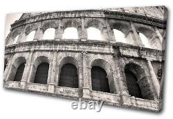 Colosseum Vintage Rome Landmarks SINGLE CANVAS WALL ART Picture Print