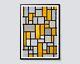 Composition With Grid 1 By Piet Mondrian, Bauhaus Abstract Geometric Poster