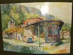 Contemporary realist print landscape signed