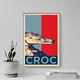 Crocodile Art Print'hope' Photo Poster Gift Animal Lovers Croc Alligator