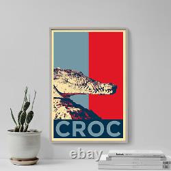 Crocodile Art Print'Hope' Photo Poster Gift Animal Lovers Croc Alligator