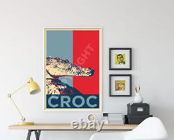 Crocodile Art Print'Hope' Photo Poster Gift Animal Lovers Croc Alligator