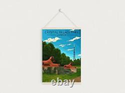 Crystal Palace Park London Travel Poster Framed Vintage Bucket List Prints