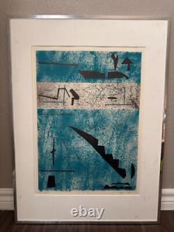 Cut Shark Bold Abstract Serigraph Print, 1980, Limited Edition 3/6 (B18)