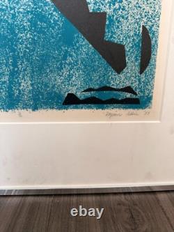 Cut Shark Bold Abstract Serigraph Print, 1980, Limited Edition 3/6 (B18)