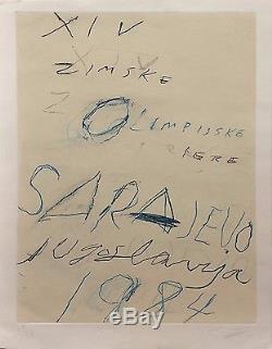 Cy Twombly Sarajevo 1984 Rare Large Signed Print Make An Offer Gallart