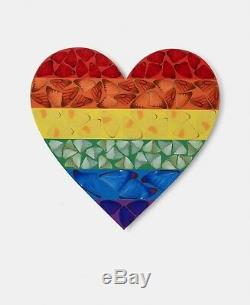 DAMIEN HIRST BUTTERFLY RAINBOW HEART LTD EDITION SMALL sold out signed