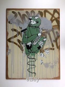 DFACE x WORD TO MOTHER 2 FACED COLLABORATION PRINT 2008 STOLENSPACE NOT BANKSY