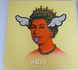DFace Dog Save The Queen Canvas Signed DFace DSTQ Print Banksy Invader