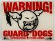 Dface Perspex Plaque Sign Warning Guard Dogs Operating In This Area Street Art