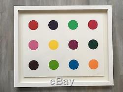 Damien Hirst signed limited edition spot woodcut Methionine