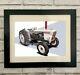 David Brown 780 Tractor Mounted Or Framed Unique Farming Art Print Hand Drawn