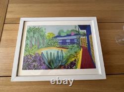 David Hockney Garden print White Frame