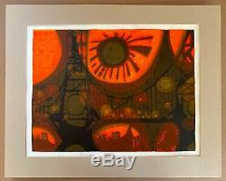 David Weidman Bridge II Original Mid-Century Modern Signed Serigraph