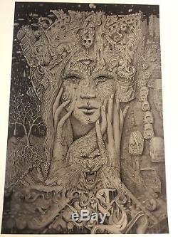 David Welker Divine Sorrow Art Print S/N #/90 Giclee MINT Maze NO RESERVE