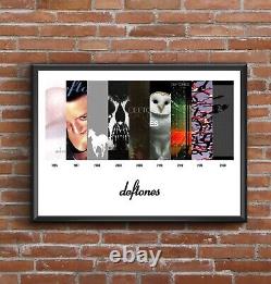 Deftones Multi Album Cover Discography Art Poster Customisable Christmas Gift