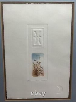 Diane Deneault Original Framed Etching 20-80 Signed