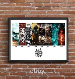 Disturbed Discography Multi Album Art Print Poster Great Christmas Gift