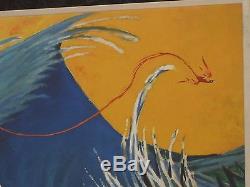 Dr Seuss Firebird 545/850 Serigraph on Canvas 22x43 withCOA