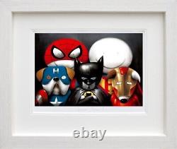 Dream Team By Doug Hyde. FRAMED in Black or White. New with COA