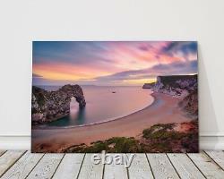 Durdle door arch beautiful scenery on theJurassic coastline canvas print