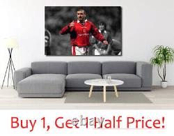ERIC CANTONA CANVAS PRINT FRAMED WALL ART PICTURE Ready To Hang