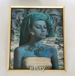 Early Tretchikoff Balinese Girl Print. Original Boots Frame/Label Rare Size 1962