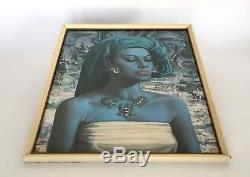 Early Tretchikoff Balinese Girl Print. Original Boots Frame/Label Rare Size 1962