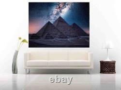 Egypt Pyramids at Night CANVAS WALL ART PRINT PICTURE ARTWORK