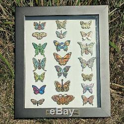 Emek Dead Butterfly Pin Set Grateful Dead Jerry Garcia Art LE150 Slater Bioworkz
