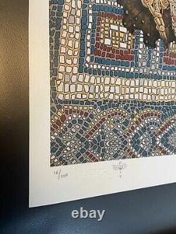 Emek Eternal Embrace Signed & Doodled 18x24 Screen Print #'d /100 Art Poster