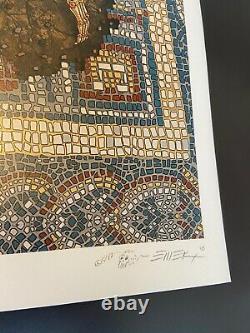 Emek Eternal Embrace Signed & Doodled 18x24 Screen Print #'d /100 Art Poster