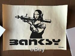 Extra Rare! Authentic! 2002 Banksy Poster Prints Vintage original (kaws)
