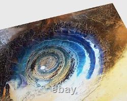 Eye of the Sahara, Richat Structure Framed Print, Canvas, Poster Atlantis
