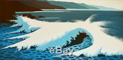 Eyvind Earle The white Wave Hand signed numbered Serigraph 1994