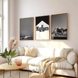 F1 Vintage Marlboro Set of 3 Canvas / Art Prints / Framed Art Formula 1 Poster