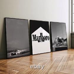 F1 Vintage Marlboro Set of 3 Canvas / Art Prints / Framed Art Formula 1 Poster