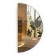 Frameless Half Circle Round Large Bathroom Mirror Wall Hanging Fixings 80 Cm