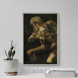 Francisco Goya Saturn Devouring his Son (1823) Painting Poster Print Art