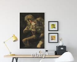 Francisco Goya Saturn Devouring his Son (1823) Painting Poster Print Art
