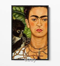 Frida Kahlo, Thorn Necklace -canvas Wall Art Float Effect/frame/poster Print