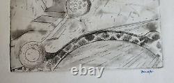 Gay Nyc Queer Juan Boza Sanchez Cuban Artist Etching Signed Dated 1981
